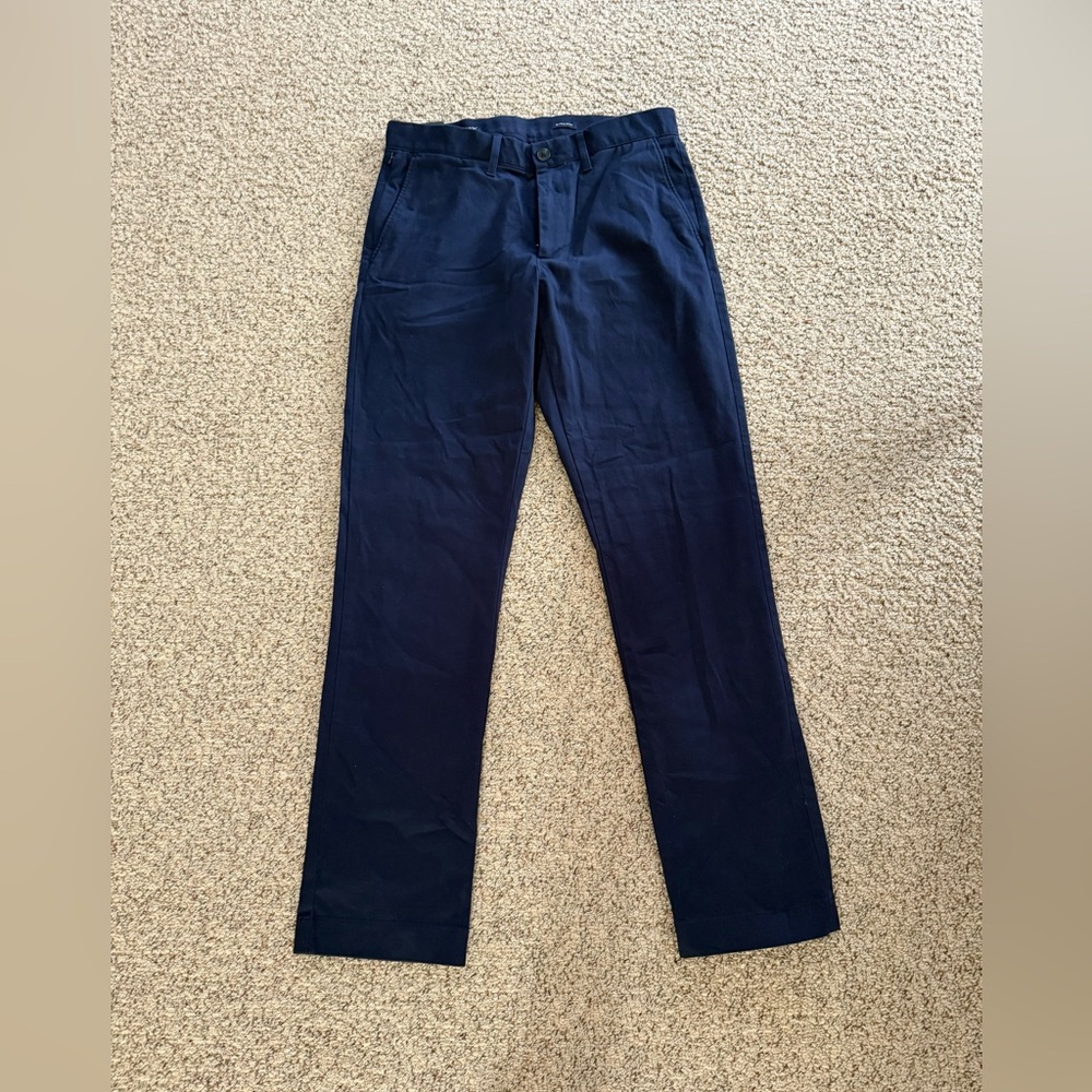 J. Crew Straight Flex Chino Navy Blue Size 30X32 NWT